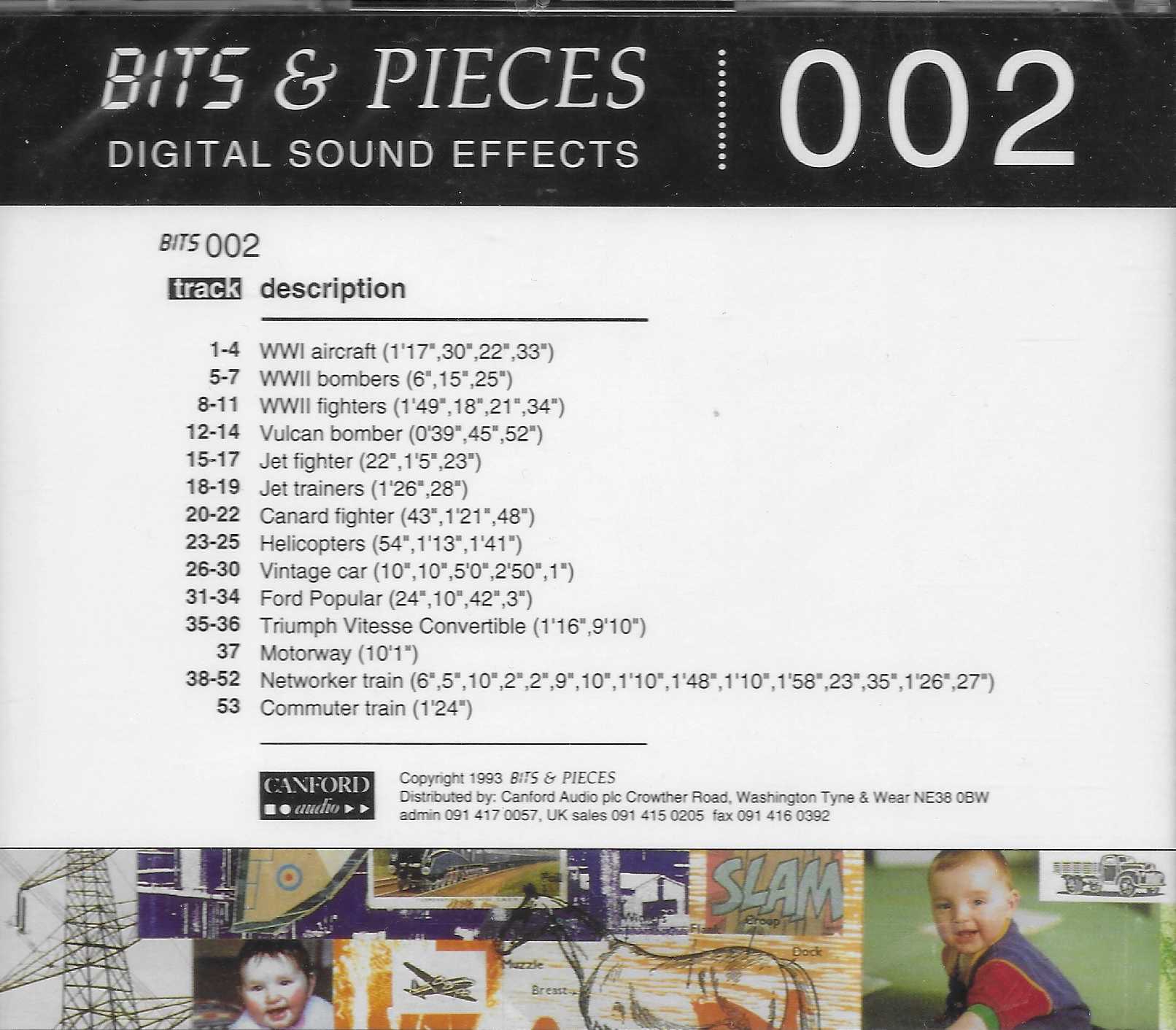 Picture of BITS 002 Bits & pieces digital sound effects 002 by artist Various from ITV, Channel 4 and Channel 5 library